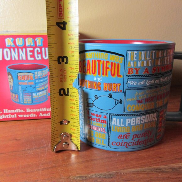 kurt vonnegut mug NIB discontinued 2014 unemployed philosophers guild (W5381) - Picture 5 of 13